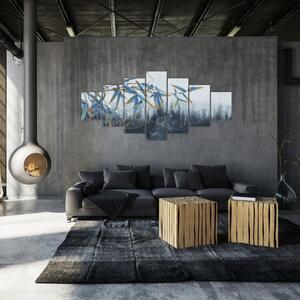 Obraz - Bambus na zdi (210x100 cm)