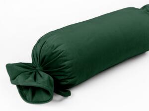 Biante Sametový polštář válec bonbon Velvet Premium SVP-012 Zelený 15x40 cm