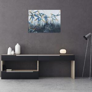 Obraz - Bambus na zdi (70x50 cm)