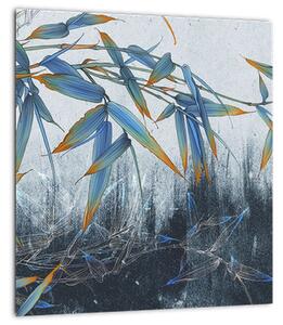 Obraz - Bambus na zdi (30x30 cm)