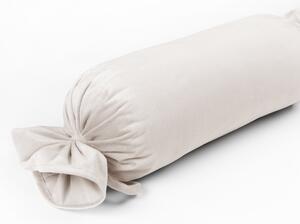 Biante Sametový polštář válec bonbon Velvet Premium SVP-024 Krémově bílý 15x40 cm