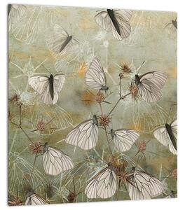 Obraz - Vintage motýli (30x30 cm)