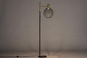 Stojací designová lampa Black Pin and Gold (Nordtech)