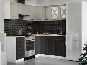 Rohová kuchyňská linka ASTRID 190x170cm - Kamenný + grafit