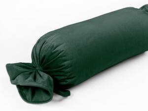 Biante Sametový polštář válec bonbon Velvet Premium SVP-040 Lesní zelená 15x40 cm