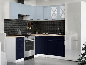 Rohová kuchyňská linka ASTRID 190x170cm - Denim + marine blue