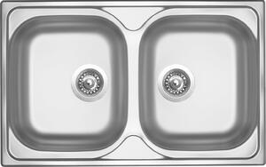 Nerezový dřez Sinks CLASSIC 800 DUO V+PRONTO CL800VPRCL