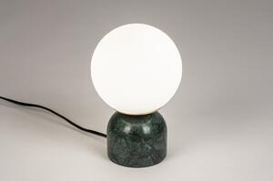Stolní lampa Merlot Green Marmor (Kohlmann)