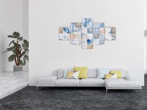 Obraz - Geometrické tvary na zdi (125x70 cm)