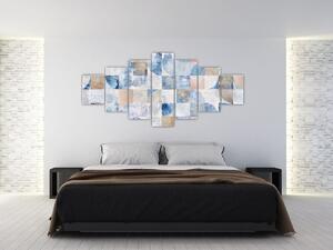 Obraz - Geometrické tvary na zdi (210x100 cm)