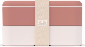Svačinový box Monbento Original Pink/Moka 1 l