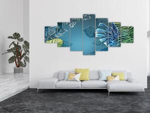 Obraz - Listy tropických rostlin (210x100 cm)
