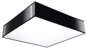 Stropní svítidlo Horus, 1x černé plastové stínítko, (bílý plast), (45 cm)