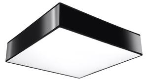 Stropní svítidlo Horus, 1x černé plastové stínítko, (bílý plast), (55 cm)