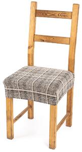 Napínací potah na sedák na židli Comfort Plus Check, 40 - 50 cm, sada 2 ks