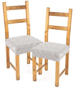 Napínací potah na sedák na židli Comfort Plus Geometry, 40 - 50 cm, sada 2 ks