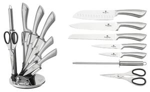BERLINGERHAUS Sada nožů ve stojanu nerez 8 ks Crystal Collection BH-2041