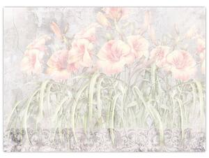 Obraz - Freska lilií (70x50 cm)