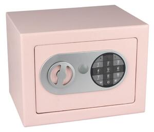 Nábytkový sejf RS 17, s elektrickým zámkem, růžová