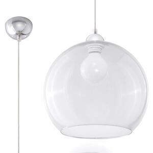 Závěsné svítidlo Ball, 1x transparentní skleněné stínítko