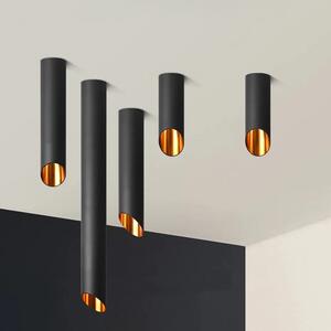 Toolight - Závěsná stropní lampa Tube - černá - APP571-1C
