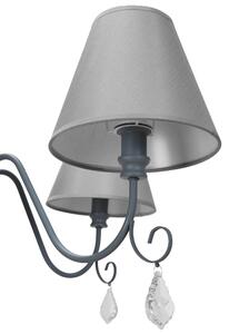 Toolight - Závěsná stropní lampa Vintage - šedá - APP991-4CP
