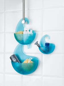 SURF XL koupelnový držák, box na sprchový gel, šampon a kde co KOZIOL (Barva transp. černá antracitová)