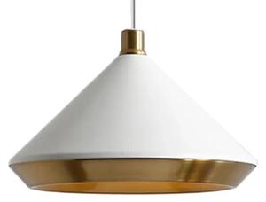 Toolight - Závěsná stropní lampa Suez - zlatá/bílá - APP1004-1CP