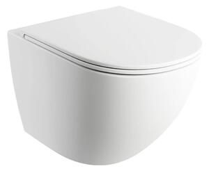 OMNIRES OTTAWAMWBM - Závěsné WC s prkénkem SoftClose OTTAWA keramika/matná bílá