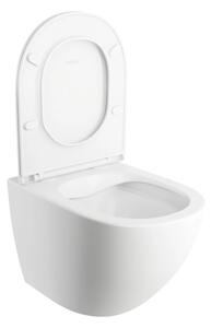 OMNIRES OTTAWAMWBM - Závěsné WC s prkénkem SoftClose OTTAWA keramika/matná bílá