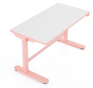Výškově nastavitelný stůl OfficeTech Kids, 100 x 50 cm, Bílá /modrá