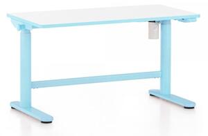 Výškově nastavitelný stůl OfficeTech Kids, 100 x 50 cm modrá
