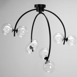 Toolight - Závěsná stropní lampa Sphera - černá - APP979-8C