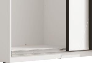Šatní skříň s posuvnými dveřmi Aubrey 270 - bílá/lesk