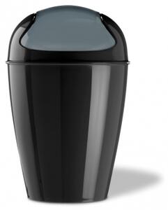 DEL XS odpadkový koš s poklopem KOZIOL (barva-ČERNÁ)