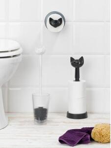 MIAOU kočka držák, zásobník na toaletní papír KOZIOL (Barva černá)