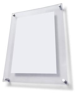 Plexi tabule A4 s ozdobnými šrouby, čirá