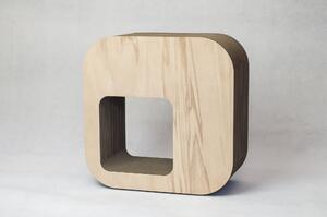 Sedák, stolička, sedátko z recyklovaného kartonu- KARTOONS (Barva-Přírodní)