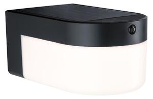 PAULMANN Hybrid LED venkovní nástěnné svítidlo Calyne domovní 230V + solární IP44 145x229mm 3000K 2,3W 230V černá