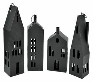 Dekorace domek, černá, 26 cm, 1 ks, ASS Ego Dekor EGO-216132
