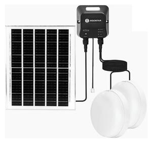 Aigostar - LED Solární svítidlo 2xLED/70W/12V 12000 mAh 6500K pr. 20,5 cm