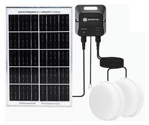 Aigostar - LED Solární svítidlo 2xLED/35W/12V 6000 mAh 6500K pr. 16,8 cm