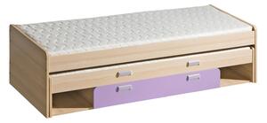Dětská postel Loreto L16 jasan/fialová