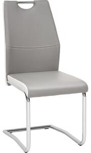 HOUPACÍ ŽIDLE, šedá, bílá, barvy chromu Carryhome - Houpací židle