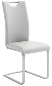 HOUPACÍ ŽIDLE, bílá, barvy nerez oceli Novel - Houpací židle