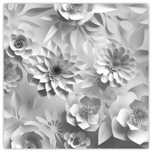 Obraz - Bílé květiny (30x30 cm)