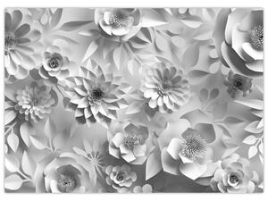 Obraz - Bílé květiny (70x50 cm)