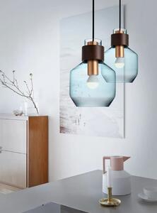 Toolight - Závěsná stropní lampa Amber - modrá - APP433-1CP