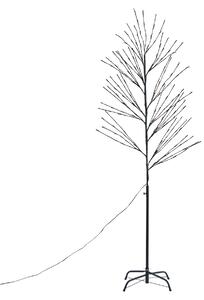 Vánoční strom černý 200 cm vč. LED IP44 - Vixen