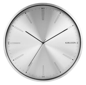 Šedé kovové hodiny Karlsson Distinct, ø 40 cm